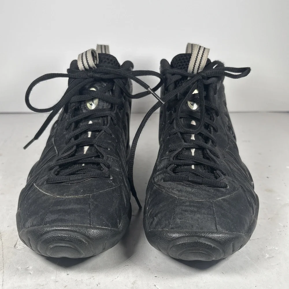 Size 6.5 Y Nike Little Posite Pro Black Cat GS Sneakers 644792-014